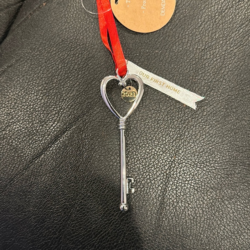 Brand new Hallmark Our first Home heart key Ornament
